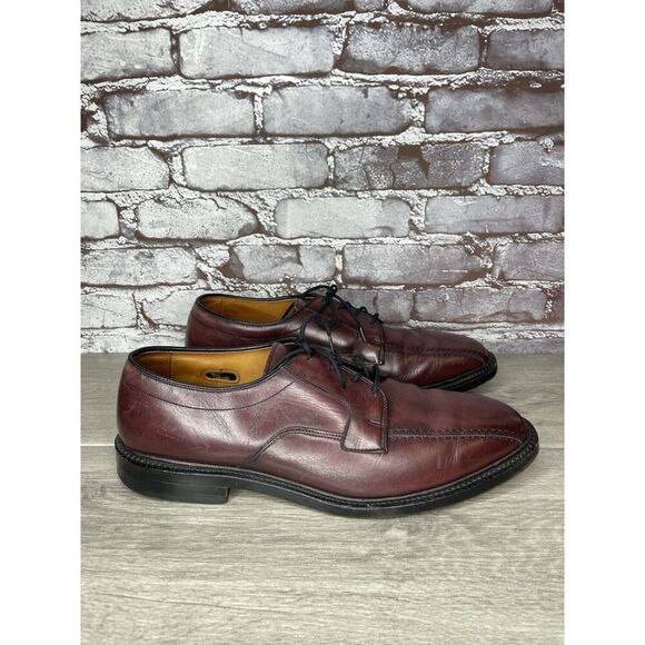Allen Edmonds Hillcrest Brown Leather Bicycle Toe Lace Up Dress Shoes Men 11D US main image 10